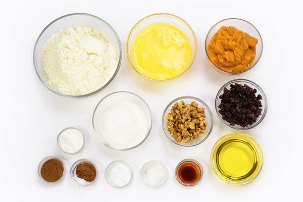 Pumpkin Bread  Ingredients