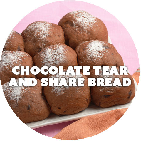 Chocolate Tear And Share Bread